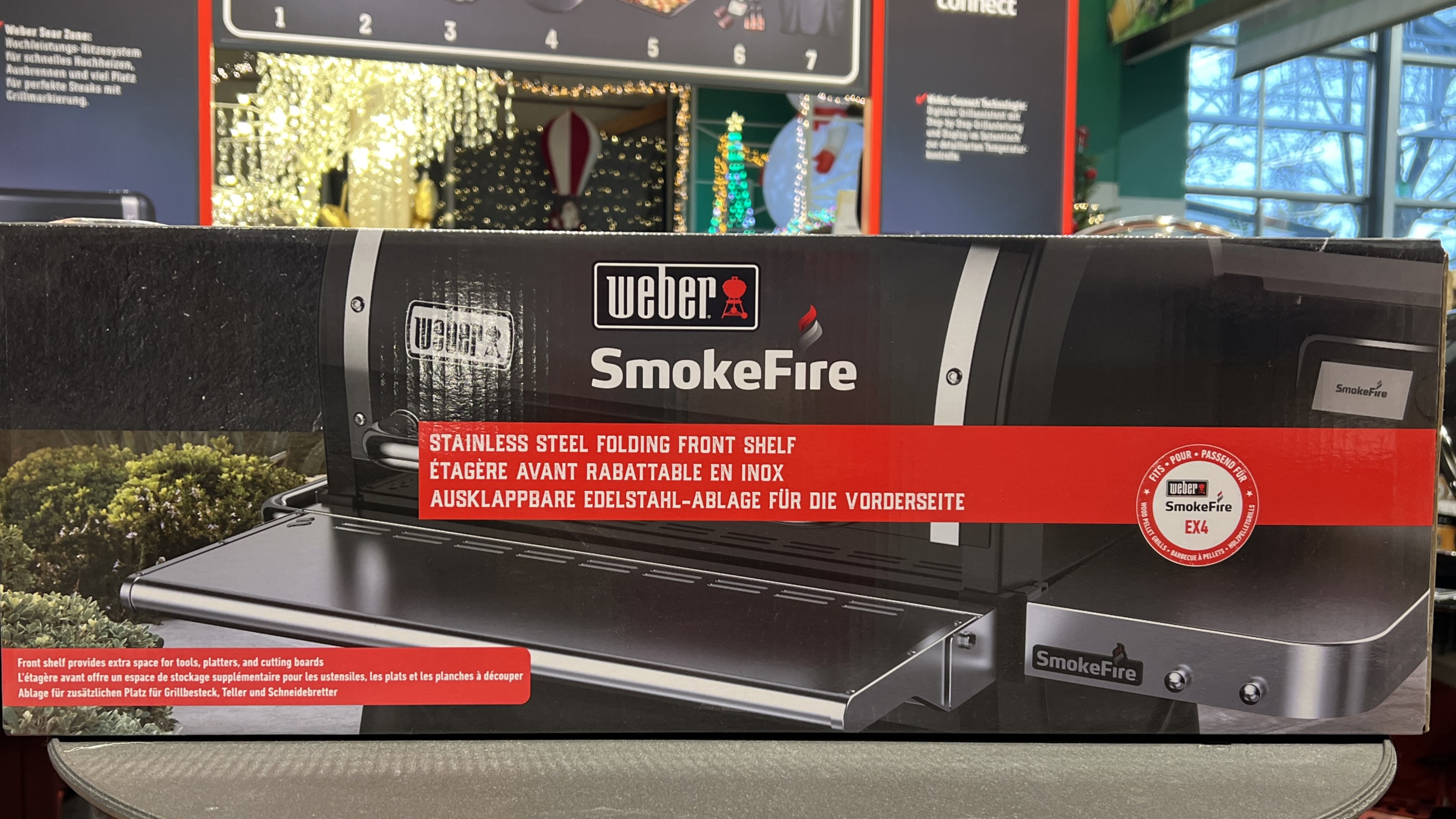 Klappbarer Edelstahl-Fronttisch passend für SmokeFire EX4